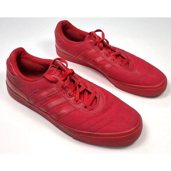 ADIDAS Mens US 13 Busenitz Red Canvas Athletic Skate SHOES Sneakers B42607 - Picture 2 of 7